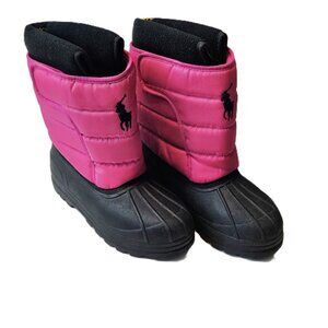 Ralph Lauren Girls Pink Snow Boots - Size 6